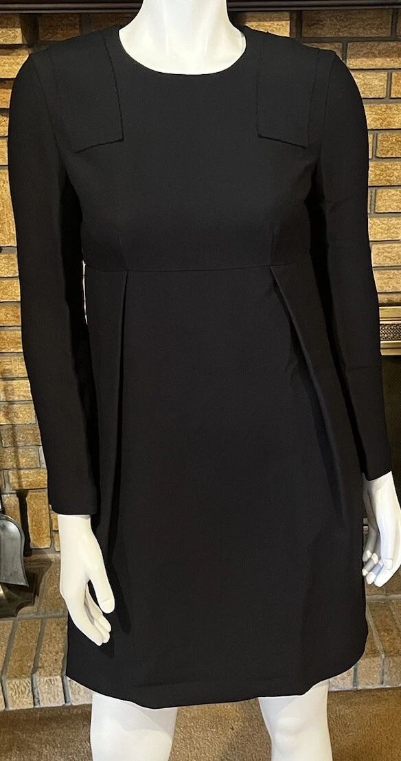 Abito Prada nero in crepe taglia 42 US 4