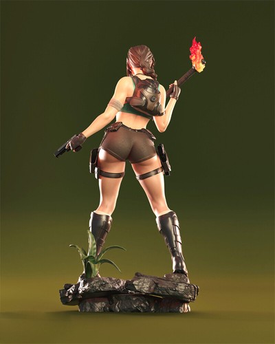 1/6 1/8 Lara Croft 3D print Figure Model Kit Unpainted Unassembled Garage Kit - Picture 10 of 14