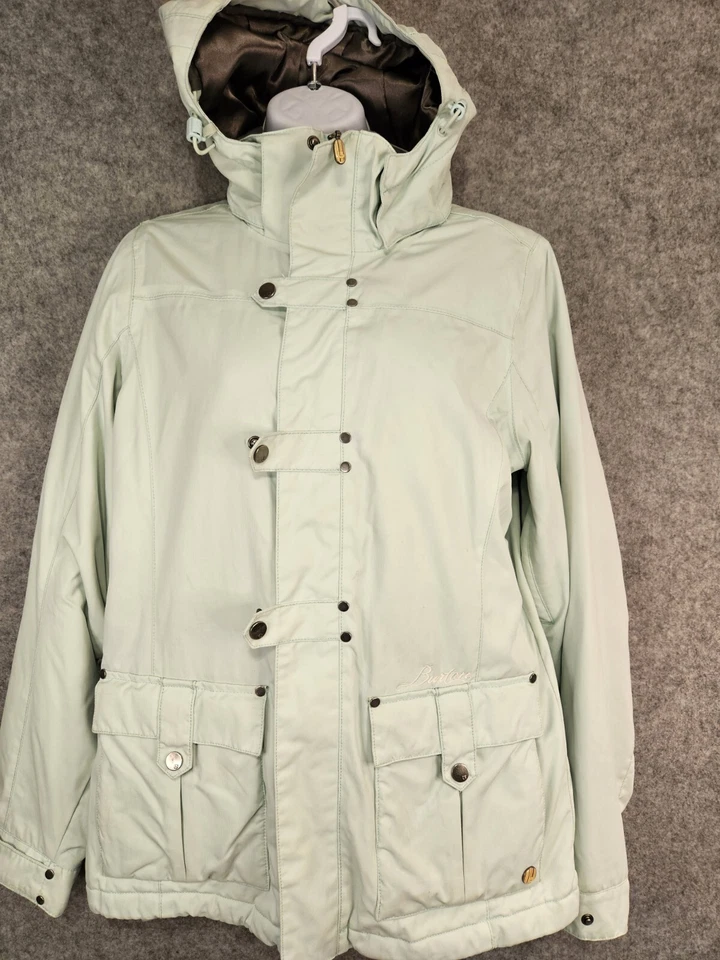 Chaqueta Burton Chopper Para Mujer S Snowboard Esquí Con Capucha Espuma de Mar Verde Aislante Foto 2 de 4