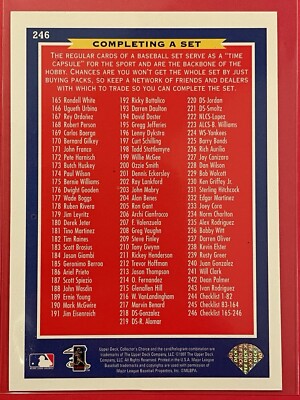 1997 Upper Deck Collector's Choice Ken Griffey Jr. Checklist #246