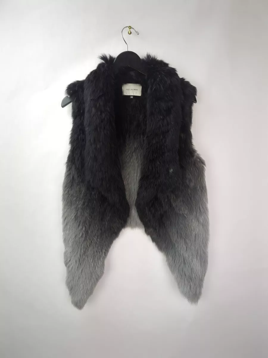 Yves salomon fur shop jacket