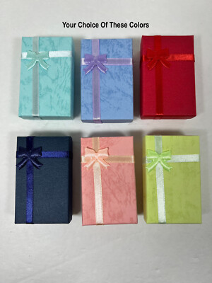 Paper Jewelry Gifts Box Your Choice Of Color
