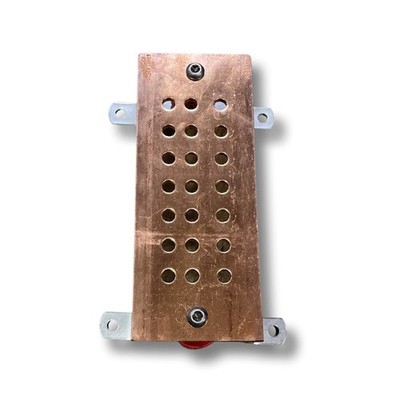Harger GBI14410J 1/4'' X 4'' X 10'' Ground Bar  Copper  Electrical Grounding