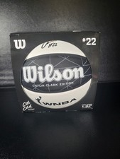 NEW! Caitlin Clark Ascent Black & White Wilson basketball size 6 Indiana Fever