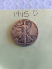 1945-D Walking Liberty Half Dollar USA Coin Silver Half Dollar