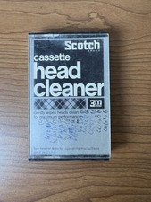 Vintage Scotch Audio Head Cleaner For Cassette Tape Recorders