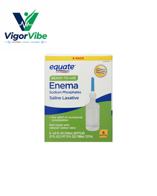 Equate Enema Sodium Phosphates Saline Laxative, 4.5 fl. oz., 6 Count