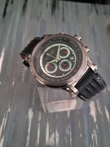 Men's August Steiner Quartz Chronograph Watch Ships Free!