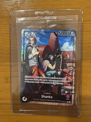 SHANKS OP09-001 ONE PIECE 2025 PSA MAGAZINE PROMO FOIL CELLO PACK NEW / SEALED
