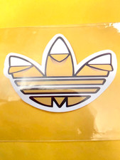 Adidas Brand-Stripe Peel Logo-Sticker-Die-Cut-2.5"x 1.8"-Skateboard Sticker-New