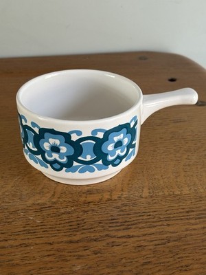 EIN VINTAGE RETRO BLUEPATTERN STAFFORDSHIRE KERAMIK SUPPENTASSE SCHÜSSEL - Retro Cool