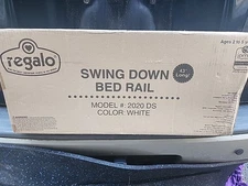 Regalo Swing Down Bed Rail Guard, with Reinforced Anchor Safety System