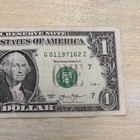 Birthday, Anniversary, Note 01/26/71 One Dollar Fancy Serial Number G 01197162 I — photo 2