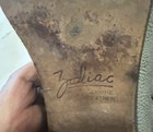 Vintage Zodiac Western Slouch Grey Leather Boots Men's Size 9 1/2D USA — photo 5