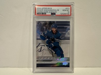 2024-25 Upper Deck Young Guns Acetate Shakir Mukhamadullin Rookie #211 PSA 10