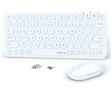 Brand New UBOTIE Mini Wireless Keyboard and Mouse Set White Free Shipping