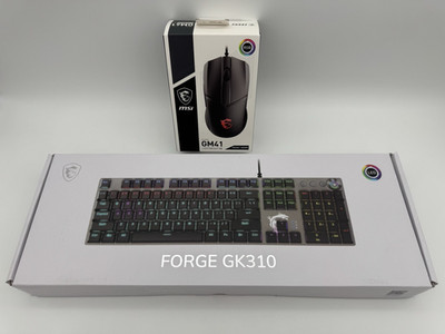 MSI FORGE GK310 Gaming Keyboard / Clutch GM41 Mouse Combo