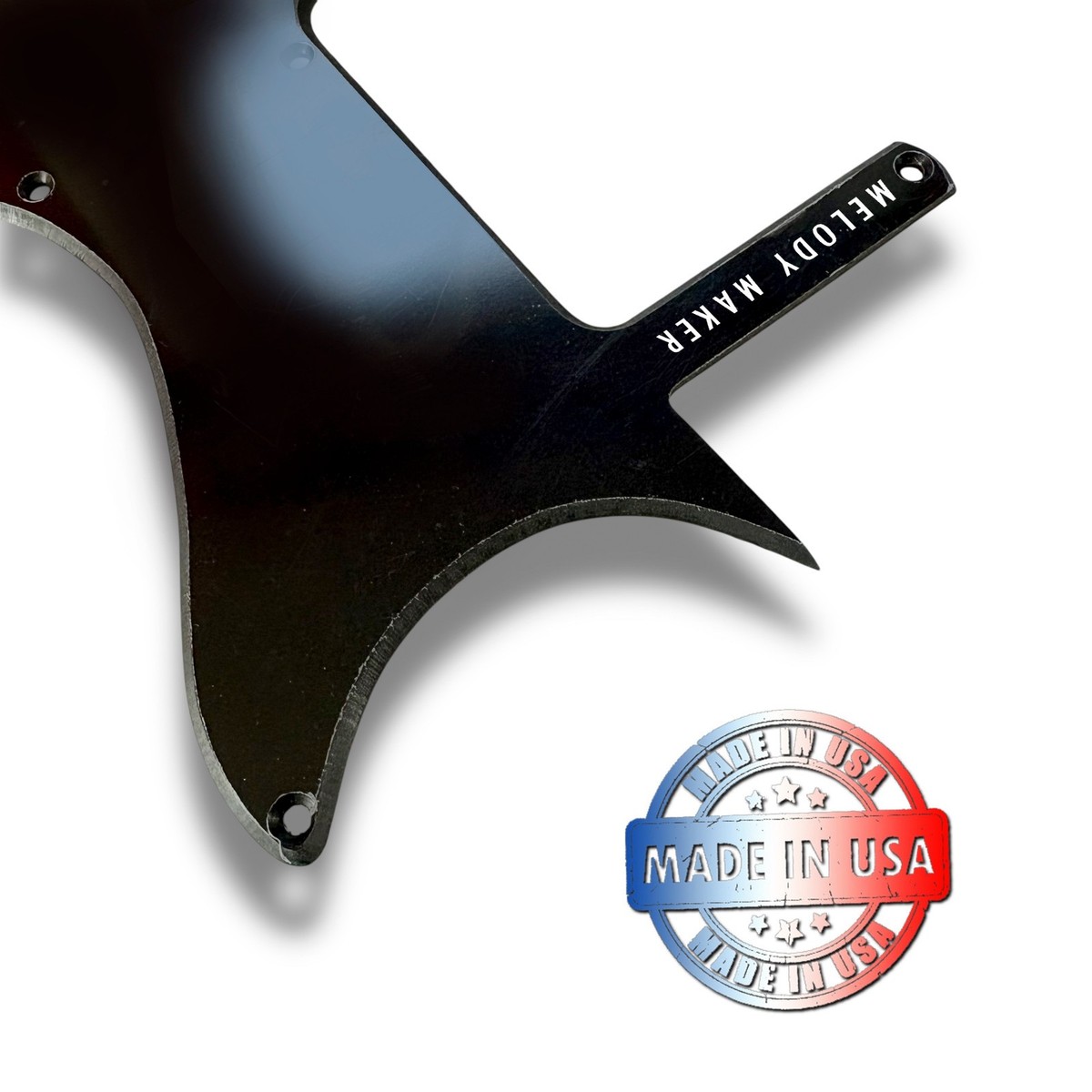 Black Beveled Pickguard for 1963-1965 Gibson Melody Maker Lollar