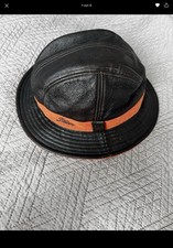 Stetson Echt Leder Hut M 56 cm Damen Herren Unisex Unbenutzt wNEU
