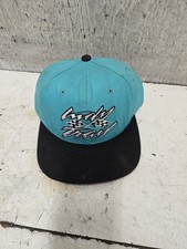 Vintage Blue/Teal POLARIS Snapback Hat SnowmobileCap Made in USA