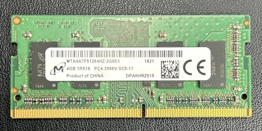 PC4-21300 (DDR4-2666) Bus Speed 4 GB Capacity per Module DDR4