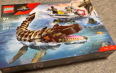 LEGO 76974 Jurassic World Rebirth Brick-Built Mosasaurus Boat