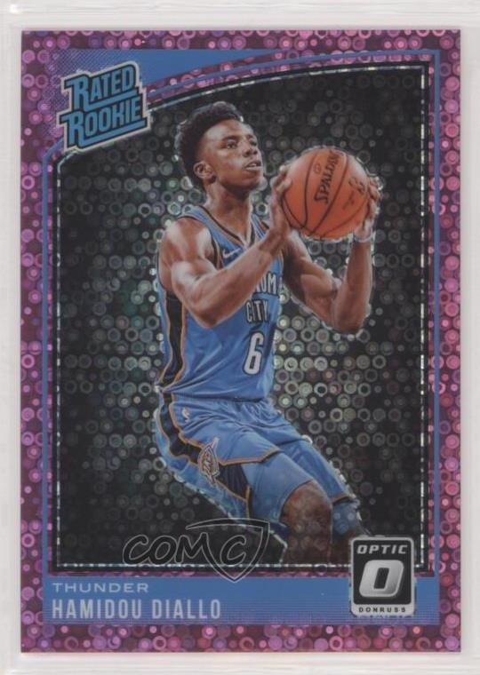 2018 Donruss Optic Rated Fast Break Pink Prizm 3/20 Hamidou Diallo Rookie RC 2d9