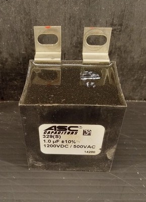 1 USED ASC 329S 1.0 MFD +/- 10% 1200VDC/500VAC CAPACITORS ***MAKE OFFER***