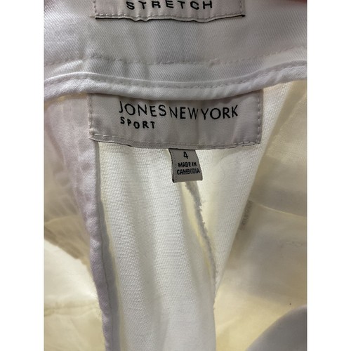Jones NY Women's White Cotton Skimmer Shorts - Picture 3 of 4