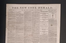 Sept. 25,1863 New York Herald BATTLE CHATTANOOGA , BRISTOL , SABINE PASS , GRANT