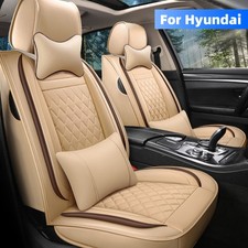 For Hyundai Elantra Sonata Car Seat Covers Leather Front Rear Protectors Cushion For Hyundai Elantra Sonata Car Seat Covers Leather Front Rear Protectors Cushion