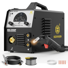 Pulse Aluminium MIG/TIG/MMA 5IN1 Welder 200Amp Gas Gasless MIG Welding Machine
