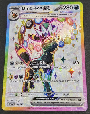 Umbreon EX 176 Black Star Promo Prismatic Evolutions Pokemon 2025