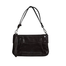 Ruehl No. 925 Brown Leather Mini Shoulder Bag/Clutch