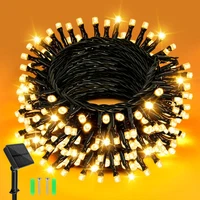 Dalugo Solar Lichterkette Aussen 5M 50 Led Warmweiß Lichterkette AußEn Solar 8 M