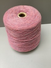 Pink Fine Ply Yarn Large Size On Cone for Knitting Crochet