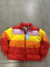 Lego X Target Women’s Puffer Jacket Vest Striped NWT Multicolor Sz S  NWT