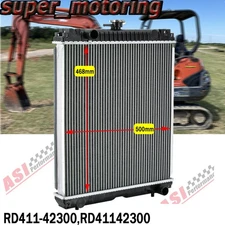 Radiator For Kubota KX121-3 KX121-3S KX121-3ST U45-3 U45-3ST U50-3 #RD411-42300