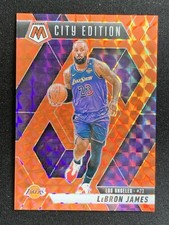 Lebron James 2024-25 Panini Mosaic City Edition Orange Mosaic /249 #286