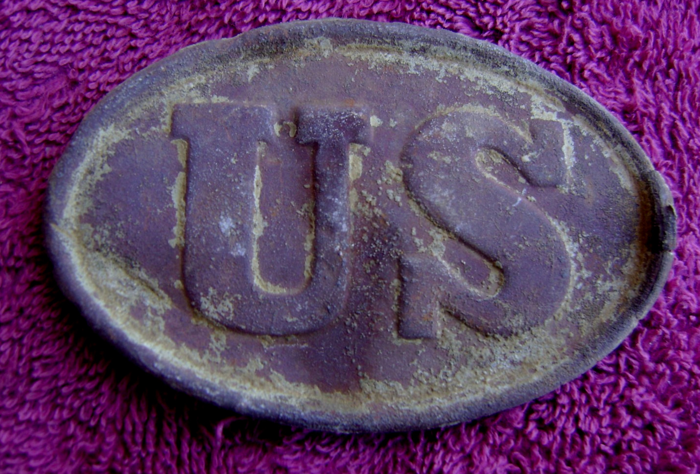 EXCAVATED CIVIL WAR US BOX PLATE (PORT HUDSON)