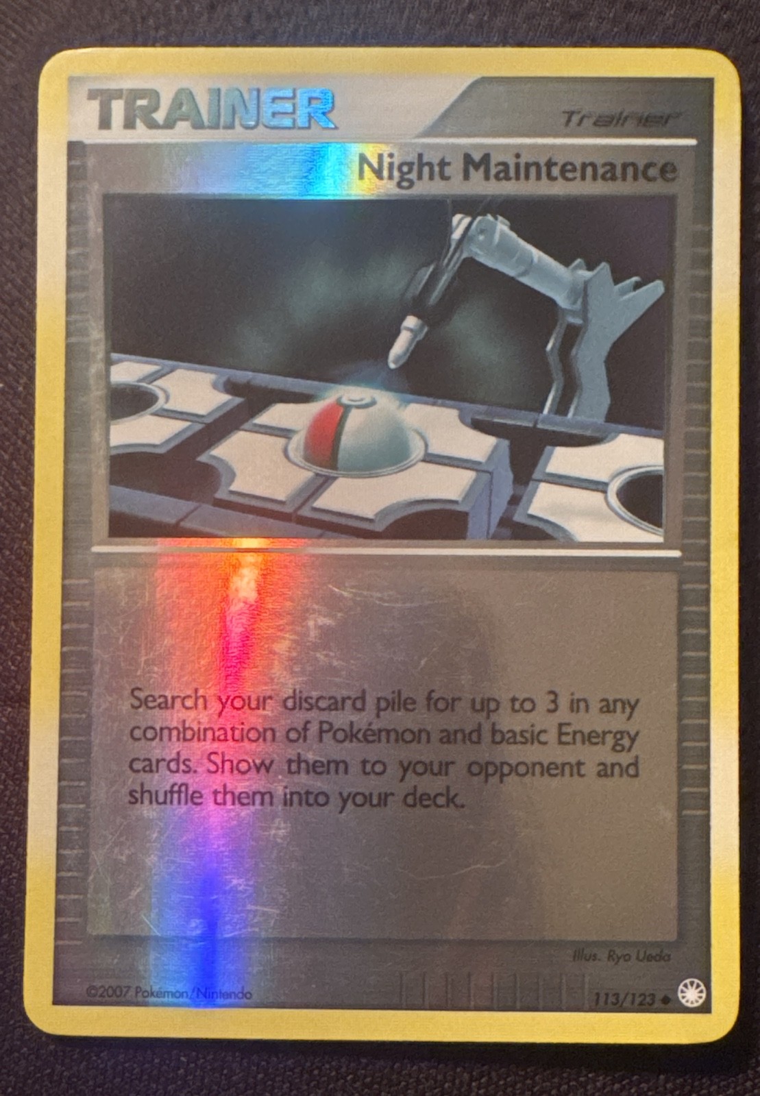 Night Maintenance 113/123 Mysterious Treasures Reverse Holo