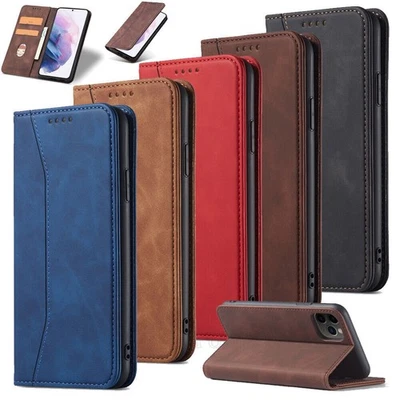 Schutz Hülle für Samsung Galaxy Magnet Handy Hulle Tasche Flip Case Etui Wallet - Bild 1 von 4