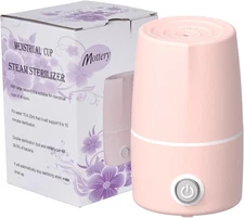 Menstrual Cup Sterilizer Period Steamer 1 Count (Pack of 1), Pink Color 