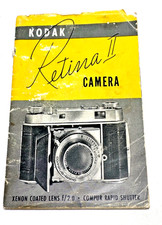 KODAK RETINA 2 II CAMERA GUIDE VINTAGE INSTRUCTION BOOK GUIDE Buyers manual