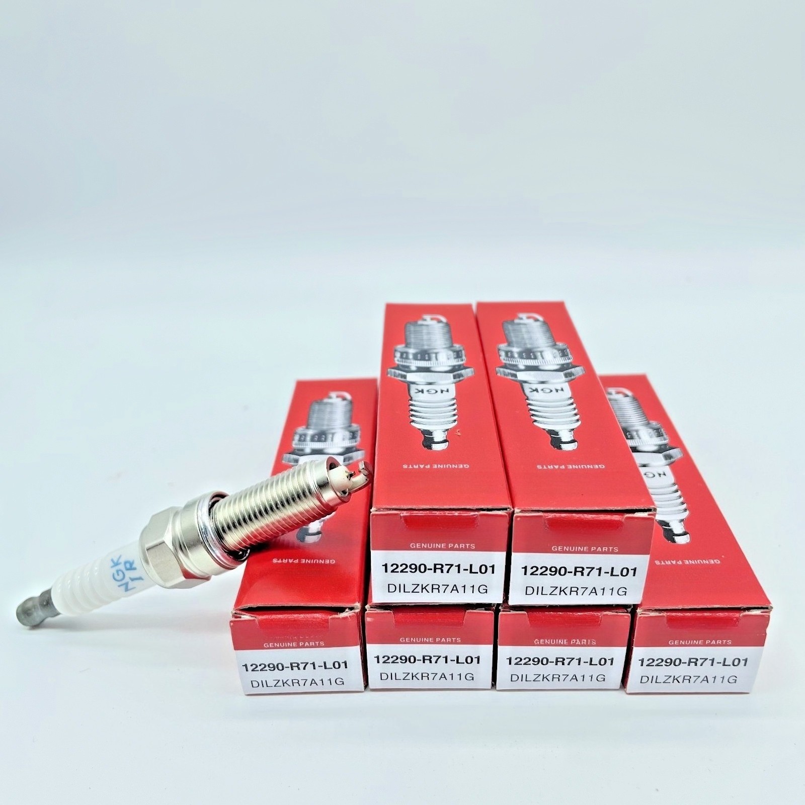 Set of 6 NGK Laser Iridium Plug Spark Plugs 92924 DILZKR7A11G OEM#12290-R71-L01