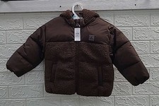New Baby Gap Recycled Sherpa Bear Puffer Jacket Boys US Size 3 Years