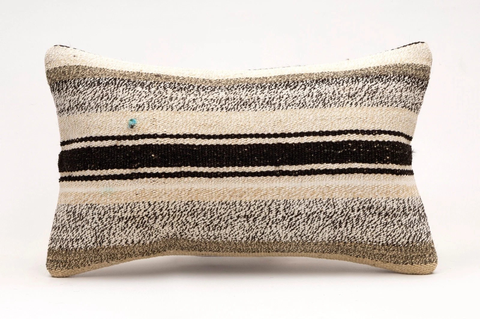 Decorative Pillow Cover, 12x20 in, Turkish Kilim Cushion, Boho Sofa Throw Pillow