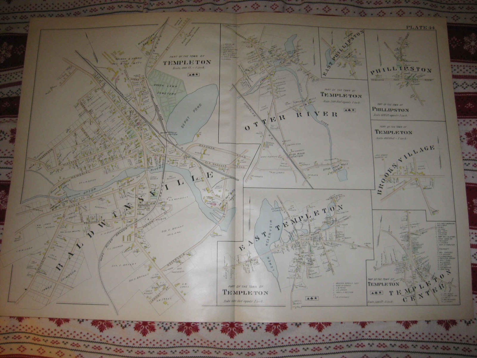 ANTIQUE 1898 BALDWINSVILLE OTTER RIVER TEMPLETON PHILLIPSTON