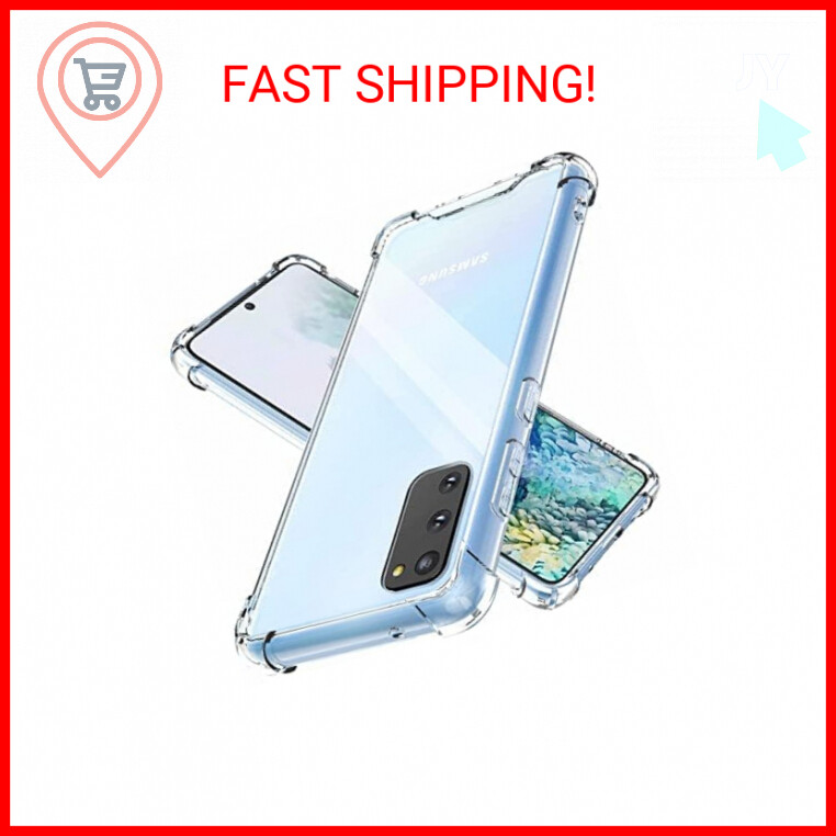 KIOMY Clear Case for Samsung Galaxy S20 5G Hybrid Hard PC Back with Soft TPU Bum
