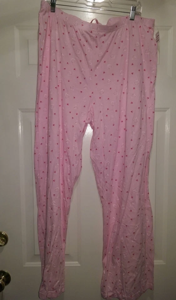 Charter Club Juego de Dormir para Mujer Talla XXL 2XL 2X Grande Rosa Blanco Corazones NUEVO Foto 4 de 4